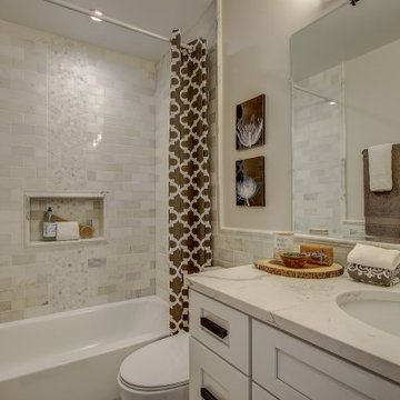 Bathroom Remodeling With Corner Tub,Standing Shower,Sink & Cabinet Space,Fairfax