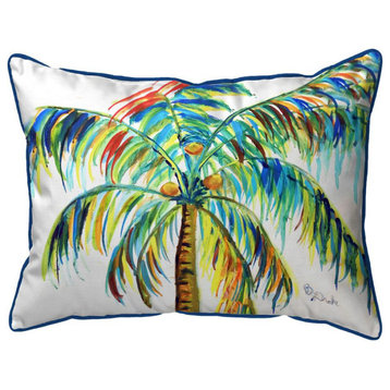 Multi-Color Palm Small Indoor/Outdoor Pillow 11X14