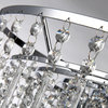 Kailee 5-Light Cascading Crystal Chandelier Chrome Ceiling Fixture Glam