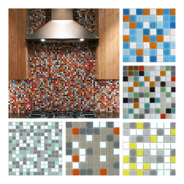 Brio Glass Mosaic Tile Custom Blend