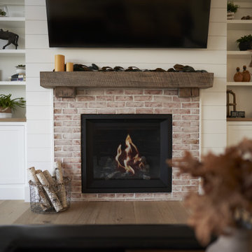 Custom Rustic White Oak Mantel Piece