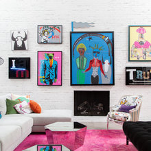 Pop Art & Bright Colours Add Cheer to This Expansive, Eclectic Home