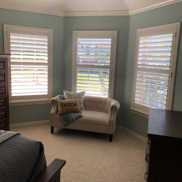 Shutters give privacy & light