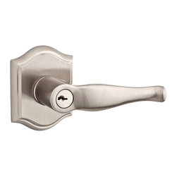 Baldwin - Entry Decorative Lever on Traditional Arch Rose - Door Levers