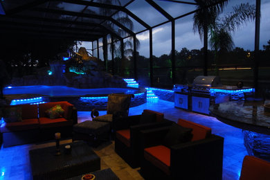 Tropical Pool Lighting Design