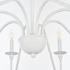 Elegant Lighting LD5006D42 Rohan 8 Light 42"W Taper Candle Style - White