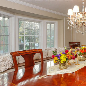New Bay Window in Elegant Dining Room - Renewal by Andersen Long Island, Queens