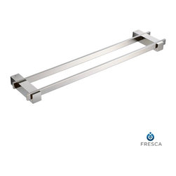 Fresca Ellite 20" Double Towel Bar - Brushed Nickel FAC1439BN - Bathroom Accessories