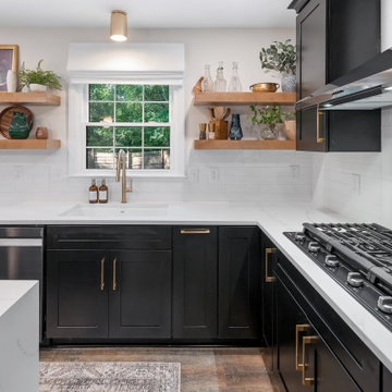 Transitional Kitchen, Pantry and Laundry Design Charlotte, NC