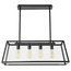 Quinn Black Glass Chandelier