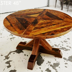 Round Reclaimed Wood Tables - Dining Tables