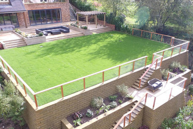 Raised Terrace Garden in Surrey