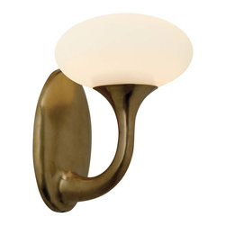 Sonneman Bella 6" Sconce in Natural Brass Finish - Wall Sconces