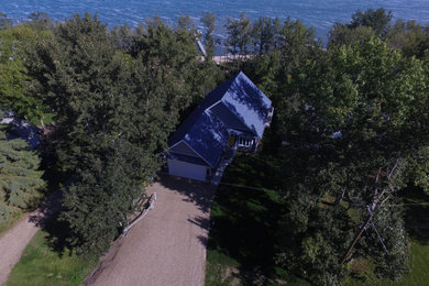 Example of a trendy exterior home design in Calgary