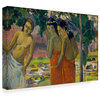 Paul Gauguin 'Three Tahitian Women' Canvas Art, 19"x12"