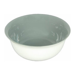 Middle Kingdom Porcelain - Steel Grey & Ivory Porcelain Bowl - Decorative Bowls