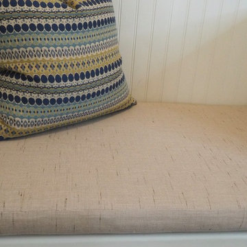 Custom mudroom bench cushion