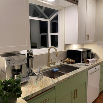 Kitchen Remodel 2024 Oakland/ white and light green