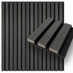 CONCORD WALLCOVERINGS - Acoustic Wood Slat 3D Wall Panels, Soundproofing Panels for Accent Wall, Charcoal, Sample - SAMPLE: For display purposes only.                                                                                                                                                                                                                                                                                                                                                                                  SOUNDPROOF: Our sound proof panels are made from wood veneer. These panels are sound proofing and flame resistant, odorless, non-toxic, non-slip, corrosion resistant, and fade resistant.                                                  DESIGN: Our wall panels offer countless possibilities to creatively design your interior and to set natural accents. In our assortment you will find a variety of wall panels, which are available in a range of wood grain finishes.                                                                                                                                                                                                                                                                                                                                                                                                                                         EASY TO INSTALL:These sound dampening panels work on both caulking glue adhesive and nails. Simply attach adhesive to the back of each acoustic panels and adhere in the desired position, or place the panels against the walls and use nails on the felt to attach the panels.