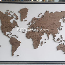Map Framing &ndash; 3D view &ndash; with Gap &ndash; SGFrames - Products