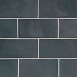 Robert A. M. Stern Collection Field Tile Deep Sea 3" x 6" - Wall And Floor Tile