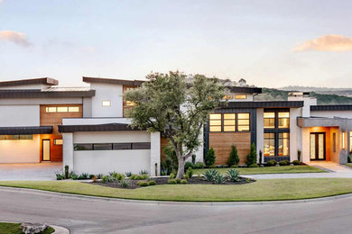 Contemporary exterior home idea in Austin