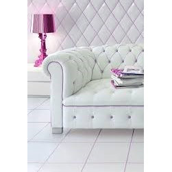 White Tiles and Bright Grout - Wall Decor