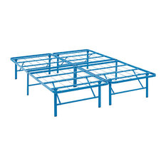 Horizon Full Stainless Steel Bed Frame, Light Blue
