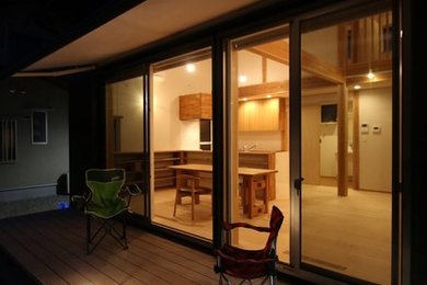 Photo of a small modern home in Osaka.