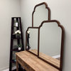 Pescara Framed Full Length Mirror, Clover Cathedral, 23.4"x47.4", Sunset Gold