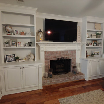 Fireplace Built-in with Offset Upper