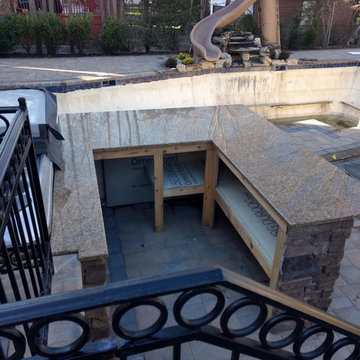 Hot Tub Is Part of Backyard Fun-land (Lawrence, NY):