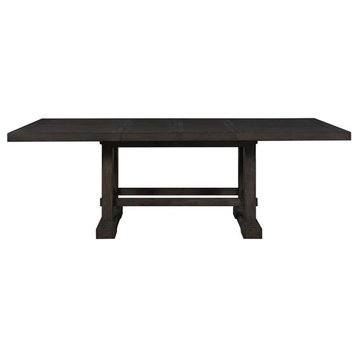 Bowery Hill Contemporary Dusky Cedar Brown Wood Counter Height Dining Table