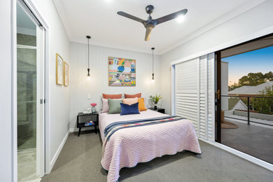 Contemporary bedroom in Perth.
