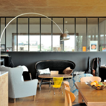 Maison contemporaine béton/bois