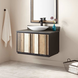 36" ARNER WALL-MOUNT VESSEL SINK VANITY - Bathroom Vanities And Sink Consoles