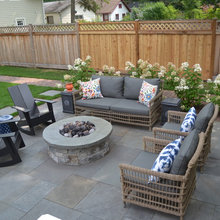patio and fire pit