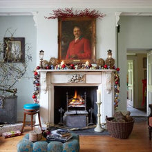 fireplace mantel
