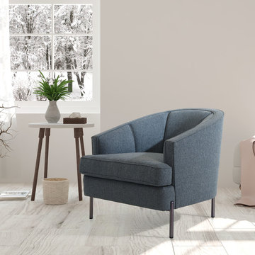 Chic Home Astoria Club Chair, Blue