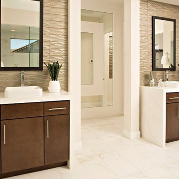Neutral Bathroom Remodel in Alhambra, CA - Affordable Functionality!!
