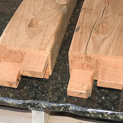 Offset tenons for arch base. - Dining Tables