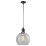 Innovations Lighting - Athens 1-Light LED Pendant, Oil Rubbed Bronze, Shade: Clear Crackle - A truly dynamic fixture, the Ballston fits seamlessly amidst most decor styles. Its sleek design and vast offering of finishes and shade options makes the Ballston an easy choice for all homes.