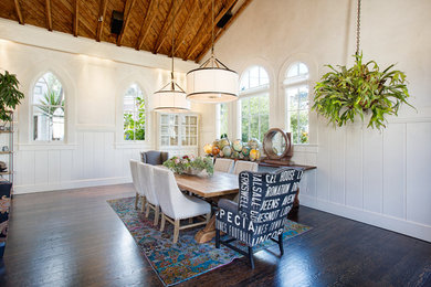 Transitional dining room photo in San Francisco