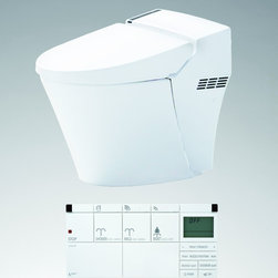INAX Satis High Technology Dual Flush 1.32GPF/0.92GPF Integrated Toilet D-S418S- - Toilets