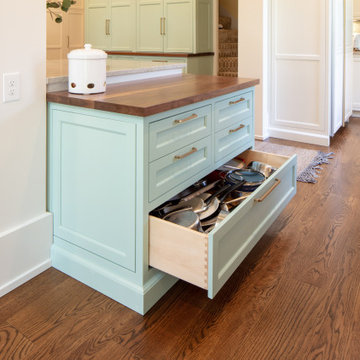 Robin’s Egg Designer Kitchen