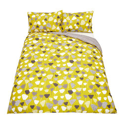 John Lewis Elin Duvet Cover and Pillowcase Set in Citrine - Bedspreads