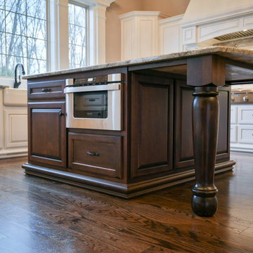 Kitchen Island microwave drawer