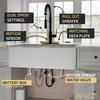 Touchless Pull-Down Faucet With Fan Sprayer, Matte Black