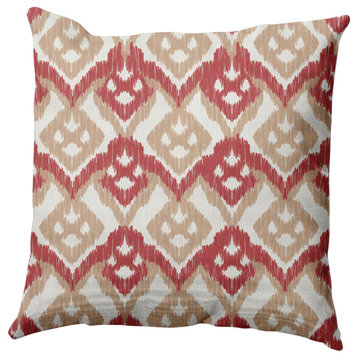Hipster Decorative Throw Pillow, Ligonberry Red, 18"x18"