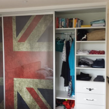 Union Jack Sliding Door Wardrobe - London